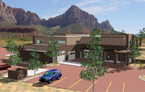 Western Architecture Three Dimensional Renderings